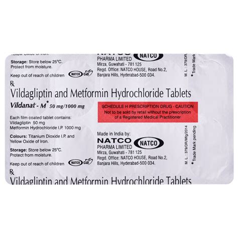 VILDATONE M 1000mg Tablet 10's .